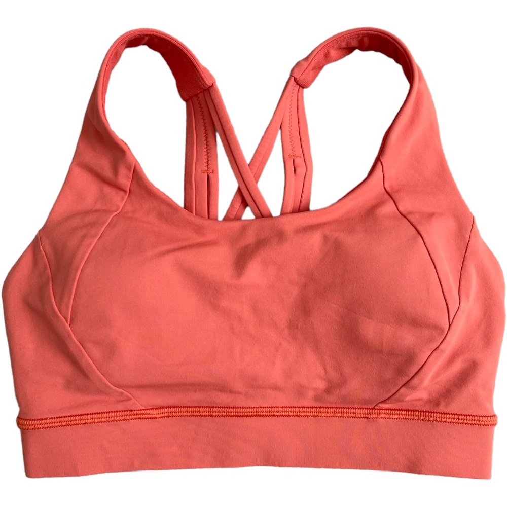 Lululemon Free To Be Elevated Sports Bra Padded Strappy Cutouts Rustic Coral 4